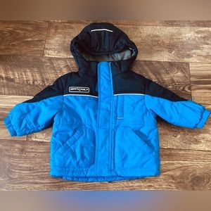 12 month infant boys blue gray hooded winter coat by ZeroXPosur